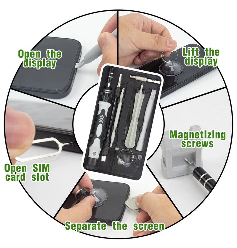 115 in 1 Precision Screwdriver Kit — Professional Set for Electronics Repair, PC, Cell Phone, Laptop, MacBook and More