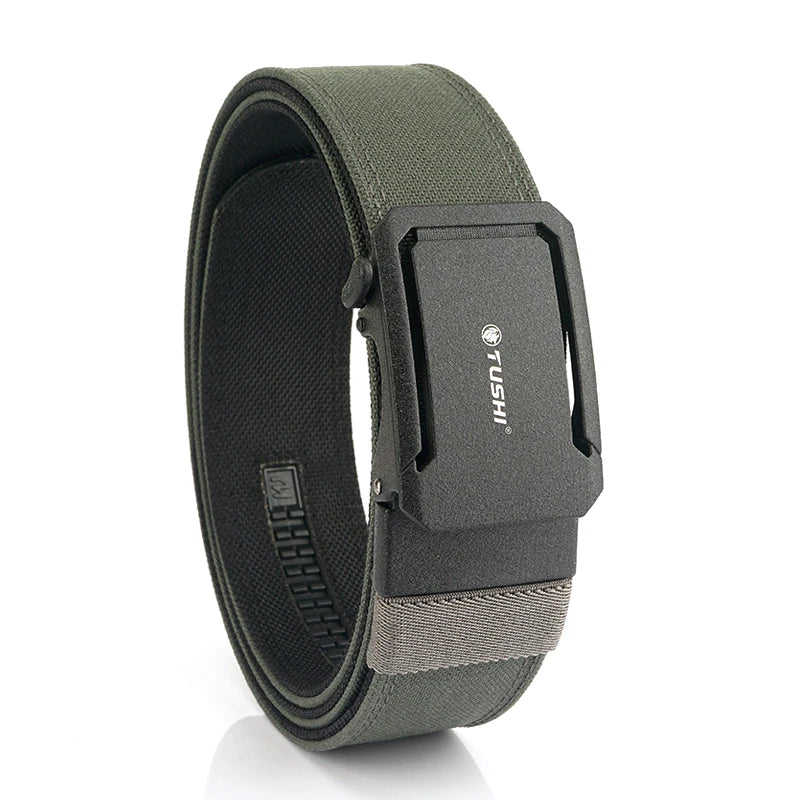 Ceinture tactique pour homme TUSHI VT220 – Nylon 1100D renforcé avec boucle automatique en alliage de zinc, réglable sur 120 cm, pour usage militaire et extérieur