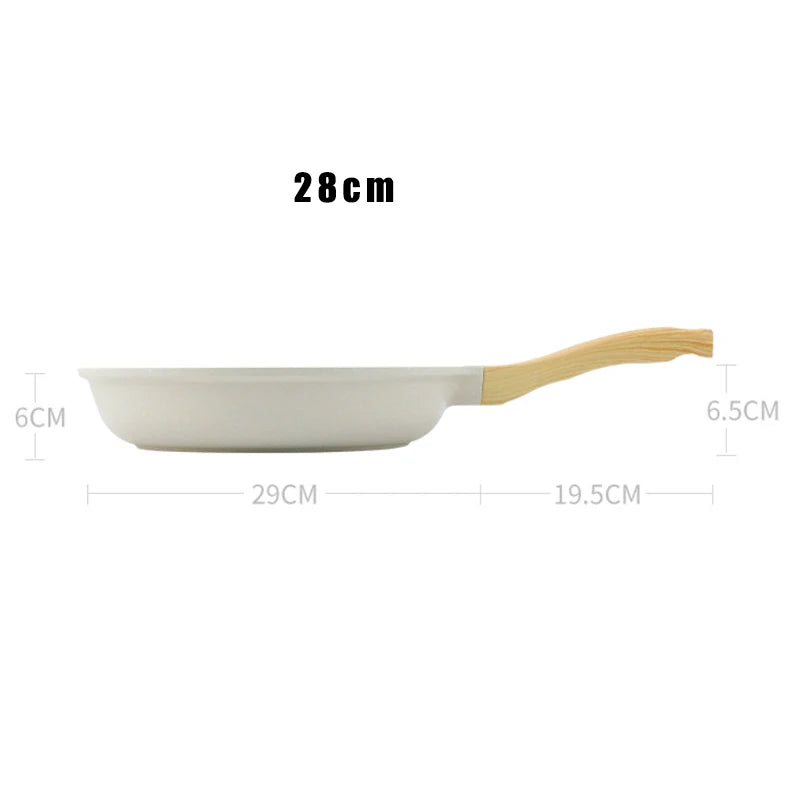 Frigideira Wok Antiaderente Durável de Cerâmica – Para Fogão a Gás e Indução, Ideal para Bifes e Cozinhar com Facilidade