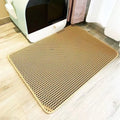 Tapis de litière pour chat – Grand, double couche, EVA imperméable | Collecteur de sable pour bac à litière