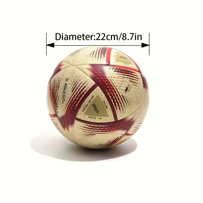 Bola de Futebol Profissional Tamanho 5 – Material PU Sem Costura, Ideal para Treinos e Jogos ao Ar Livre