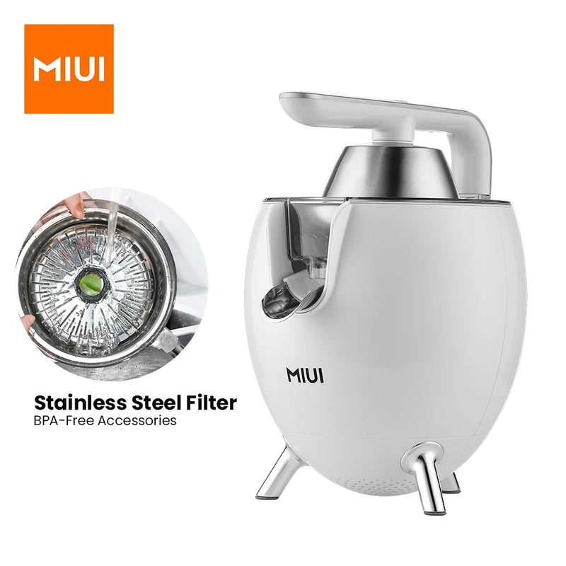 Espremedor de Frutas Cítricas Profissional MIUI Planetech – 200W, Motor Cobre Puro, BPA Free, Inox, Uso Comercial / Domiciliar