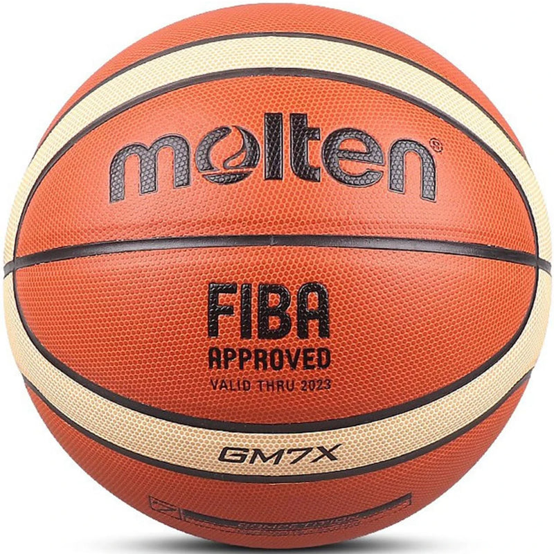 Bola de Basquete Molten GM7X Oficial – Certificação FIBA, Padrão Profissional para Treinos e Competições