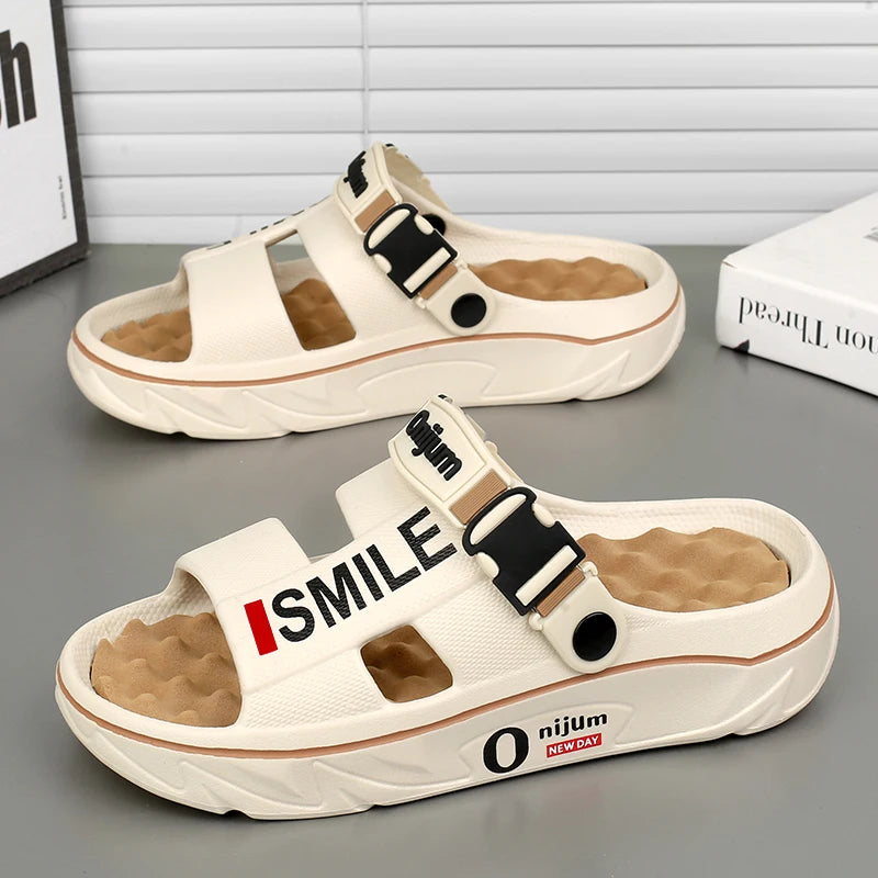Novo Chinelo  de Massagem: Sandálias Confortáveis para Uso Interno e Externo, Slides Macios, Tamancos, Sapatos Casuais e Chinelos Unissex