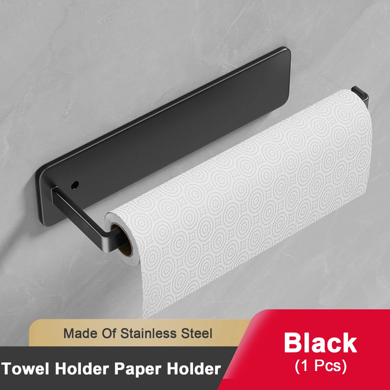 Suporte Autoadesivo para Toalha de Papel – Sem Perfuração, Ideal para Cozinha e Banheiro