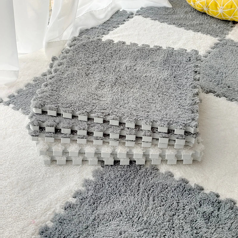 Tapis en peluche douce pour enfants | Tapis puzzle EVA pour bébés | Confort et sécurité dans le jeu