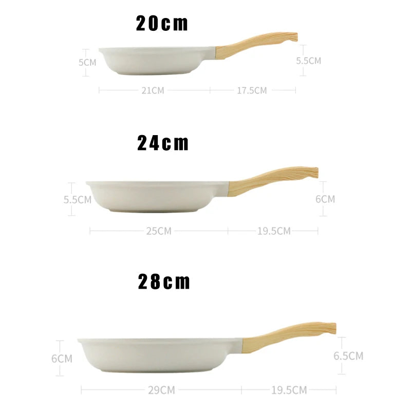 Frigideira Wok Antiaderente Durável de Cerâmica – Para Fogão a Gás e Indução, Ideal para Bifes e Cozinhar com Facilidade
