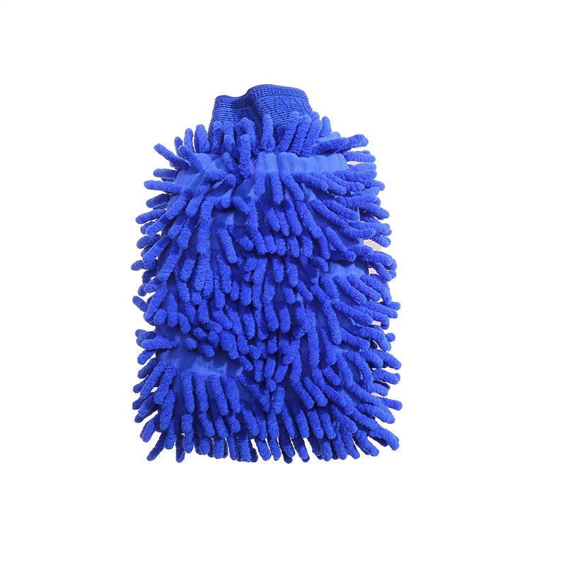 Double-Sided Chenille Car Wash Glove | Soft and Thick Plush | Car Cleaning Accessory