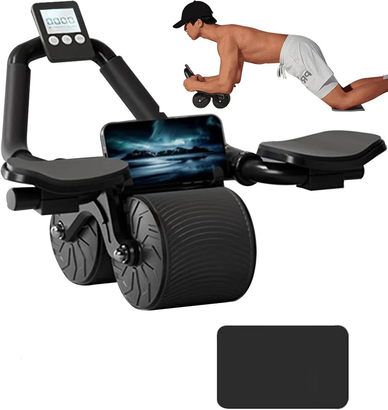 Roue abdominale avec support de coude et compteur numérique Recoil Fitness automatique