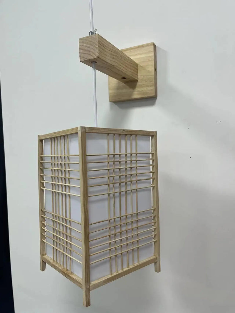 Lustre de Bambu Pendente Artesanal Natural para Sala Quarto Varanda