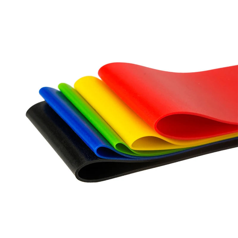 Faixa de Resistência Elástica de Látex para Yoga e Musculação – Tonifique Pernas, Glúteos e Quadris com Conforto e Eficiência
