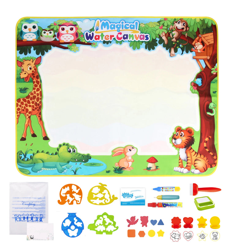 Tapete Mágico de Desenho com Canetas Reutilizáveis – Brinquedo Educativo Montessori