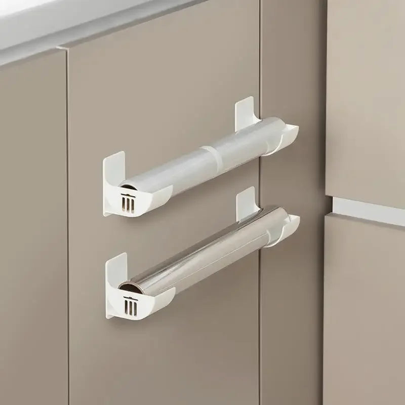 Suporte de Parede para Sacos e Filme PVC – Kit 2 ou 4 Peças, Organizador Prático para Cozinha e Banheiro