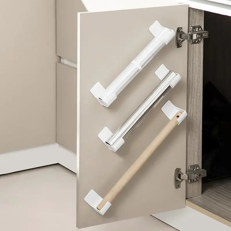 Suporte de Parede para Sacos e Filme PVC – Kit 2 ou 4 Peças, Organizador Prático para Cozinha e Banheiro