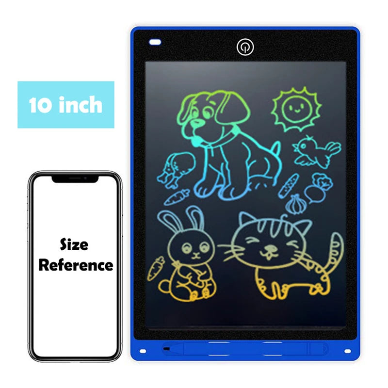 Tablette d'écriture LCD Efes 8,5" 10" 12" pour enfants – Jouet éducatif électronique pour dessiner, peindre et écrire