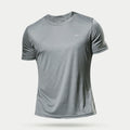 Camiseta Masculina Fitness Manga Curta – Secagem Rápida e Tecido Leve para Academia e Corrida