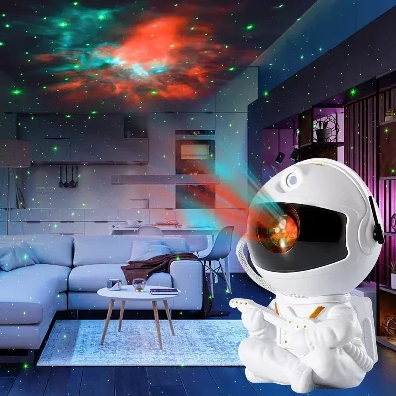 Projetor de Luz 2025 - Céu Estrelado, Aurora, Astronauta, Nebulosa para Teto