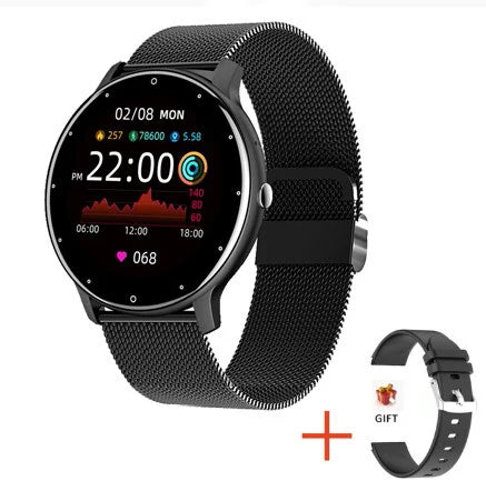 Smartwatch LIGE ZL02 (Novo Modelo) - Chamadas Bluetooth 5.2, Tela Full Touch, Fitness Tracker, IP67