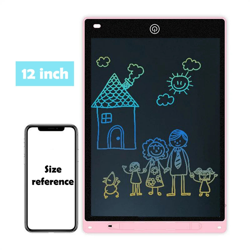 Tablette d'écriture LCD Efes 8,5" 10" 12" pour enfants – Jouet éducatif électronique pour dessiner, peindre et écrire