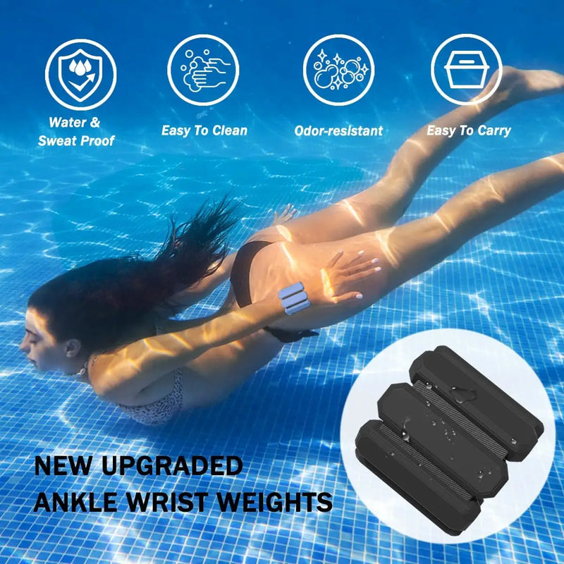 Poids réglables pour poignets et chevilles – Paire portable pour le yoga, la course à pied, le cardio et la musculation | Unisexe, confortable et sûr