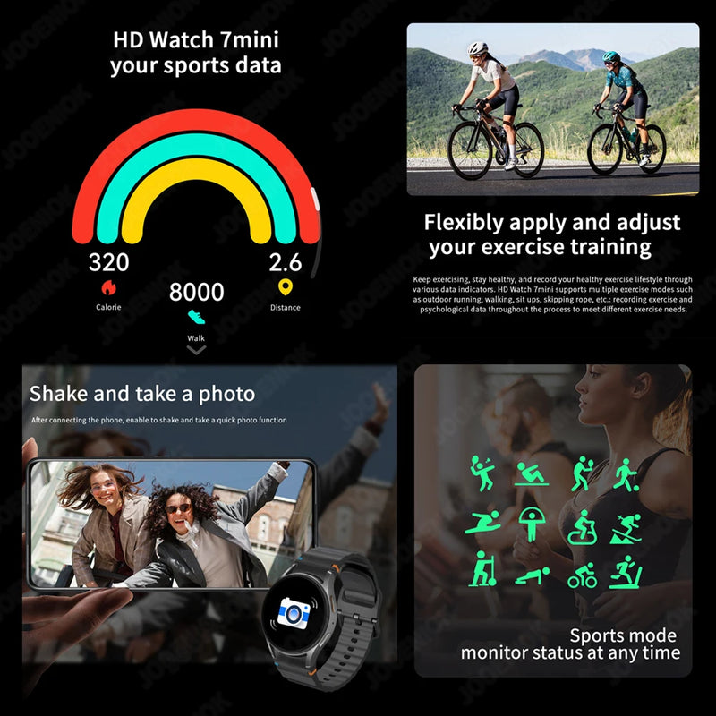 Montre connectée Galaxy Watch 7 – Écran AMOLED HD, boussole, fréquence cardiaque, appels Bluetooth, étanche 