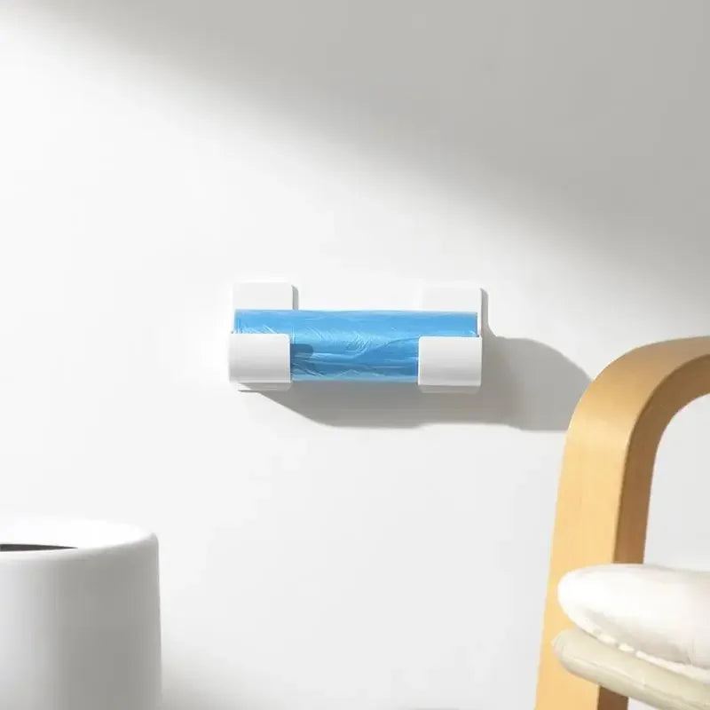 Suporte de Parede para Sacos e Filme PVC – Kit 2 ou 4 Peças, Organizador Prático para Cozinha e Banheiro