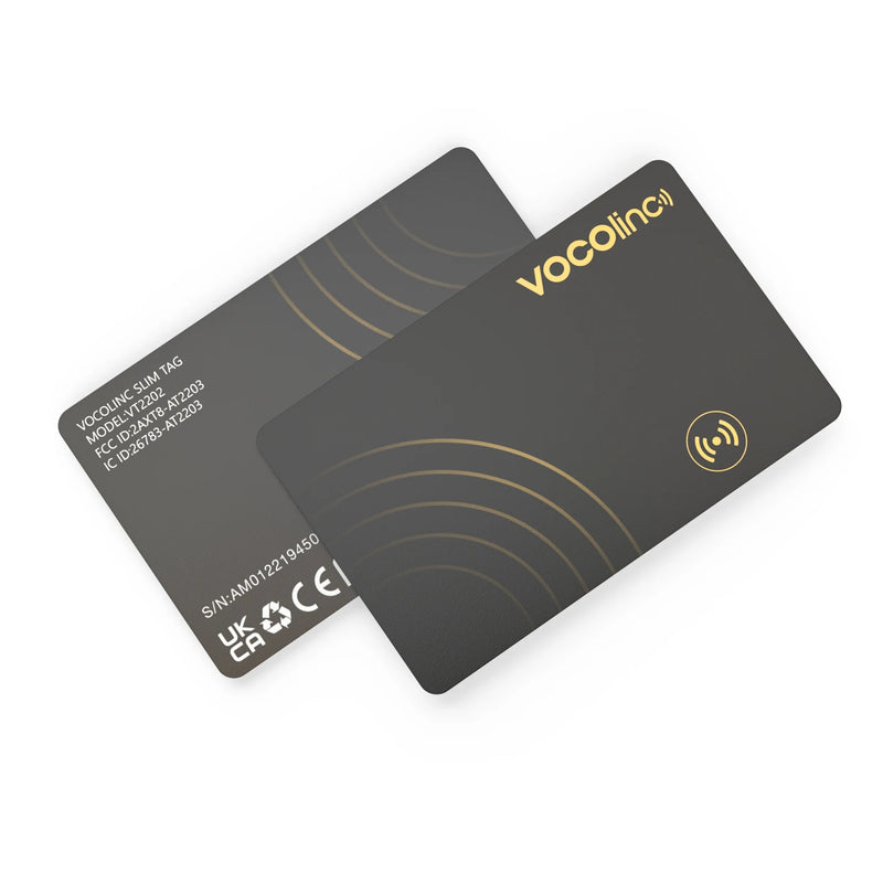 Cartão Rastreador VOCOlinc Fino: Localizador de Itens Smart Tag com Bluetooth e Alarme Antiperda