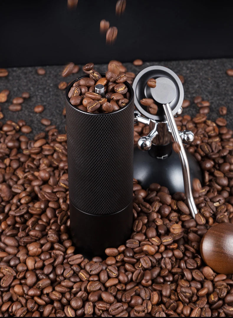 Moedor de Café Manual Portátil em Aço Inox – Ajuste de Moagem e Alta Durabilidade