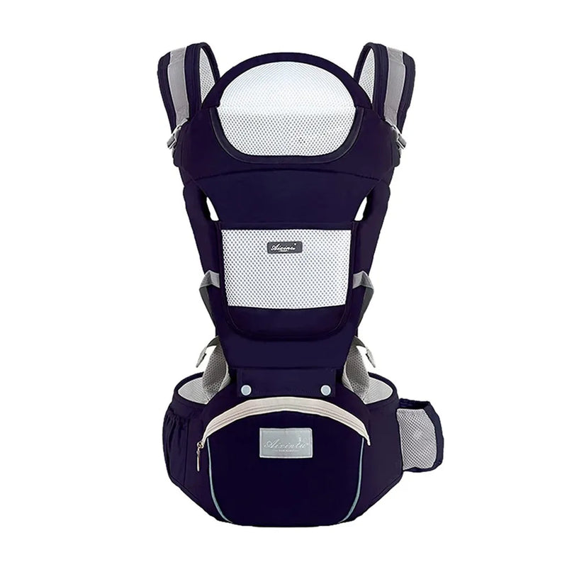 Canguru Ergonômico Multifuncional com Banquinho de Apoio | De Recém-nascido a Toddler
