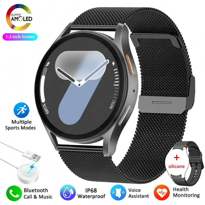Montre connectée Galaxy Watch 7 – Écran AMOLED HD, boussole, fréquence cardiaque, appels Bluetooth, étanche 