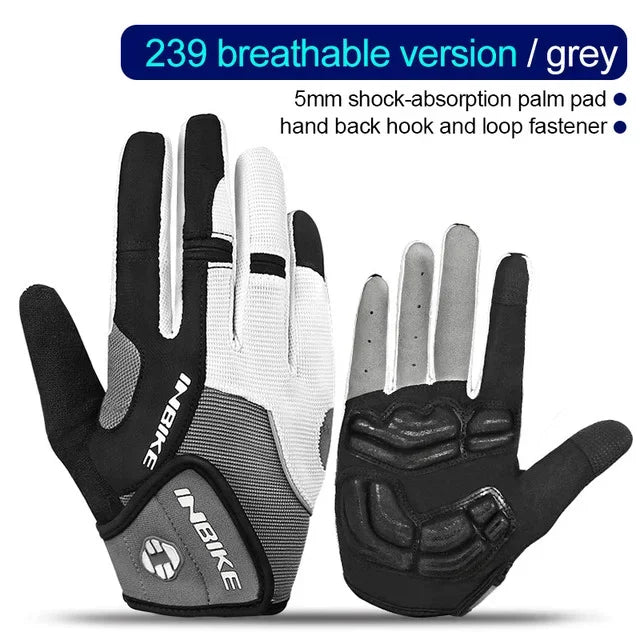 Gants de cyclisme IF239 avec coussinet en gel de 5 mm – Microfibre antidérapante, tissu respirant et fermeture réglable | VTT, Vitesse et Urbain