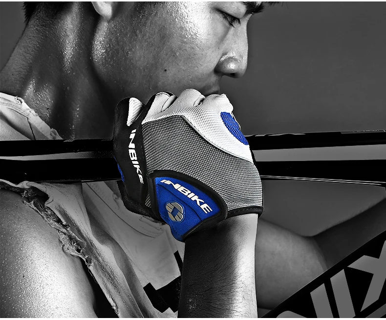 Gants de cyclisme IF239 avec coussinet en gel de 5 mm – Microfibre antidérapante, tissu respirant et fermeture réglable | VTT, Vitesse et Urbain