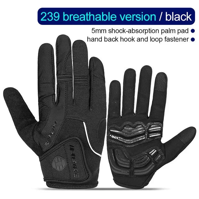 Gants de cyclisme IF239 avec coussinet en gel de 5 mm – Microfibre antidérapante, tissu respirant et fermeture réglable | VTT, Vitesse et Urbain