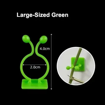 Clipes para Plantas Trepadeiras Autoadesivos | Invisíveis | Formato de Folha | Jardim e Casa | Kit c/ 10 a 50 Unidades
