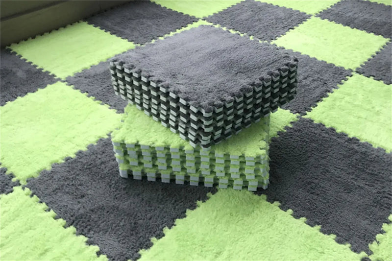 Tapis en peluche douce pour enfants | Tapis puzzle EVA pour bébés | Confort et sécurité dans le jeu