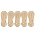 Chaussettes invisibles en dentelle pour femmes, antidérapantes, courtes, respirantes, en coton et silicone, pour l'été