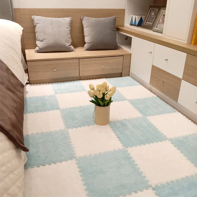 Tapis en peluche douce pour enfants | Tapis puzzle EVA pour bébés | Confort et sécurité dans le jeu
