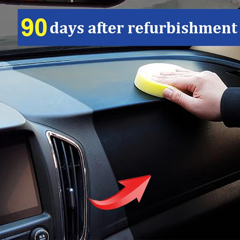 Restaurador de Plásticos e Couro para Carros | Brilho Preto Renovador | Limpeza, Polimento e Reparo Automotivo
