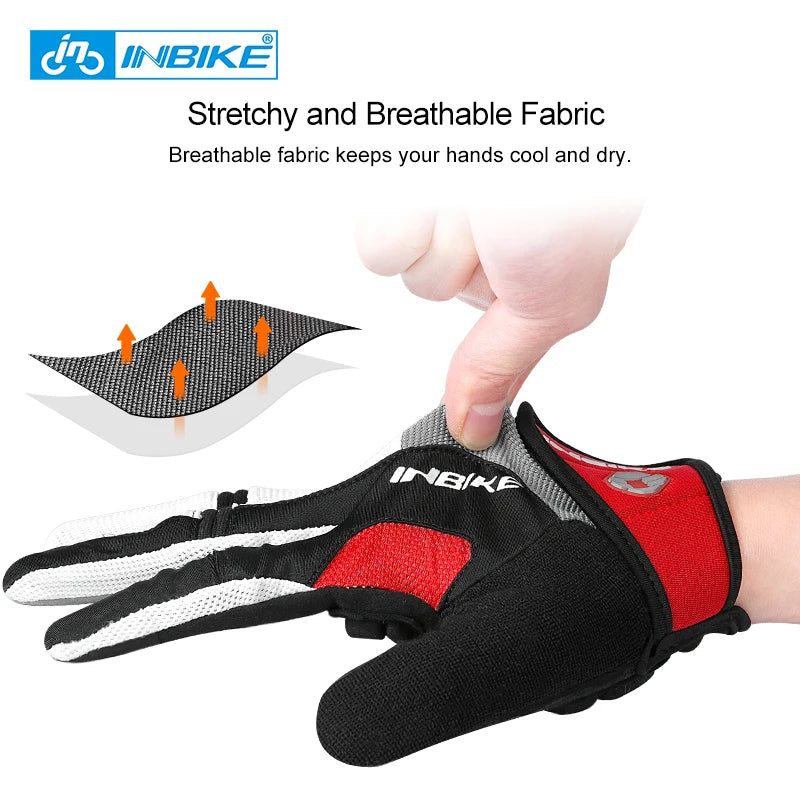 Gants de cyclisme IF239 avec coussinet en gel de 5 mm – Microfibre antidérapante, tissu respirant et fermeture réglable | VTT, Vitesse et Urbain
