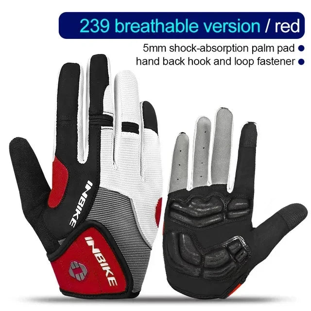 Gants de cyclisme IF239 avec coussinet en gel de 5 mm – Microfibre antidérapante, tissu respirant et fermeture réglable | VTT, Vitesse et Urbain