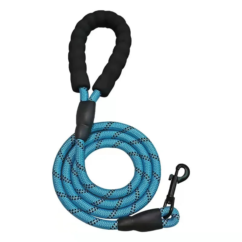 Guia Resistente para Cães – Coleira com Faixa Refletiva para Cães Pequenos, Médios e Grandes – Ideal para Puxar e Caminha