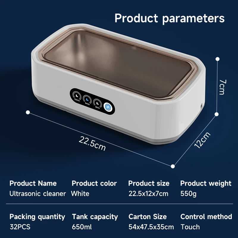 Xiaomi Mijia Ultrasonic Cleaner 650ml – Cleaning Jewelry, Glasses and Watches