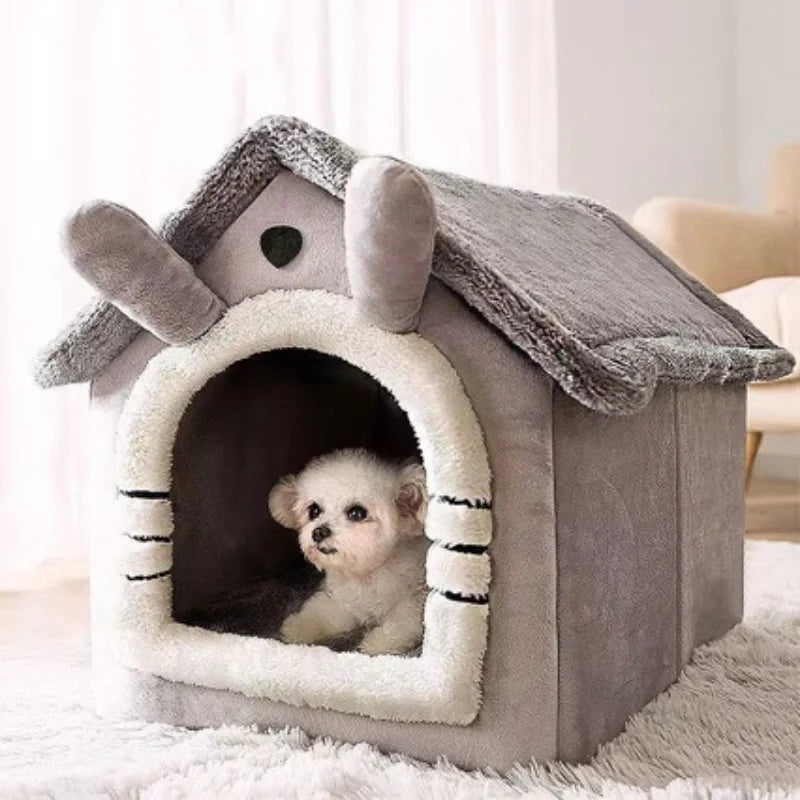 Cama Quentinha para Cães e Gatos – Lavável, Almofada Removível, Uso Interno – Para Todas as Estações – Ideal para Pets Pequenos e Médios