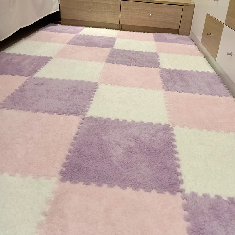 Tapis en peluche douce pour enfants | Tapis puzzle EVA pour bébés | Confort et sécurité dans le jeu