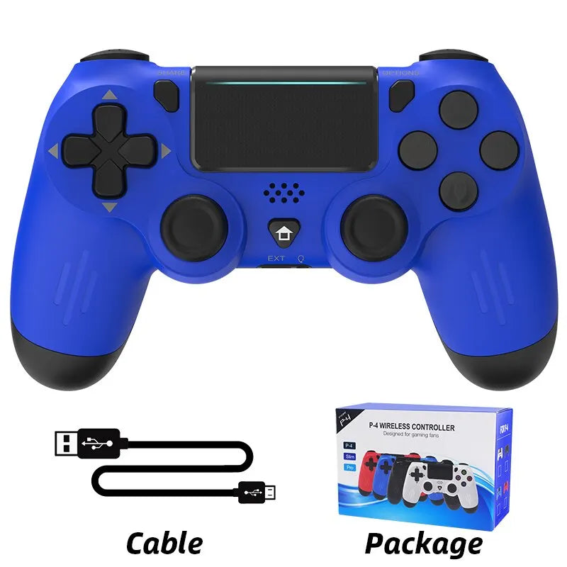 Controle Bluetooth Data Frog | Compatível com PS4, Slim, Pro, PC, Android, iOS | Sem Fio | Vibração Dupla | Gamepad Ergonômico
