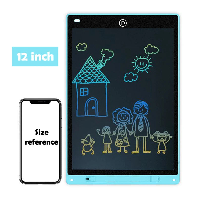 Tablette d'écriture LCD Efes 8,5" 10" 12" pour enfants – Jouet éducatif électronique pour dessiner, peindre et écrire
