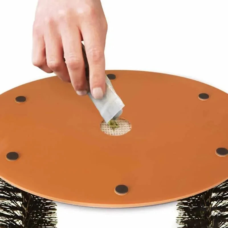 Brinquedo Arco Massageador para Gatos – Escova de Autoescovação com Base Arranhador | Interativo e Antiestresse