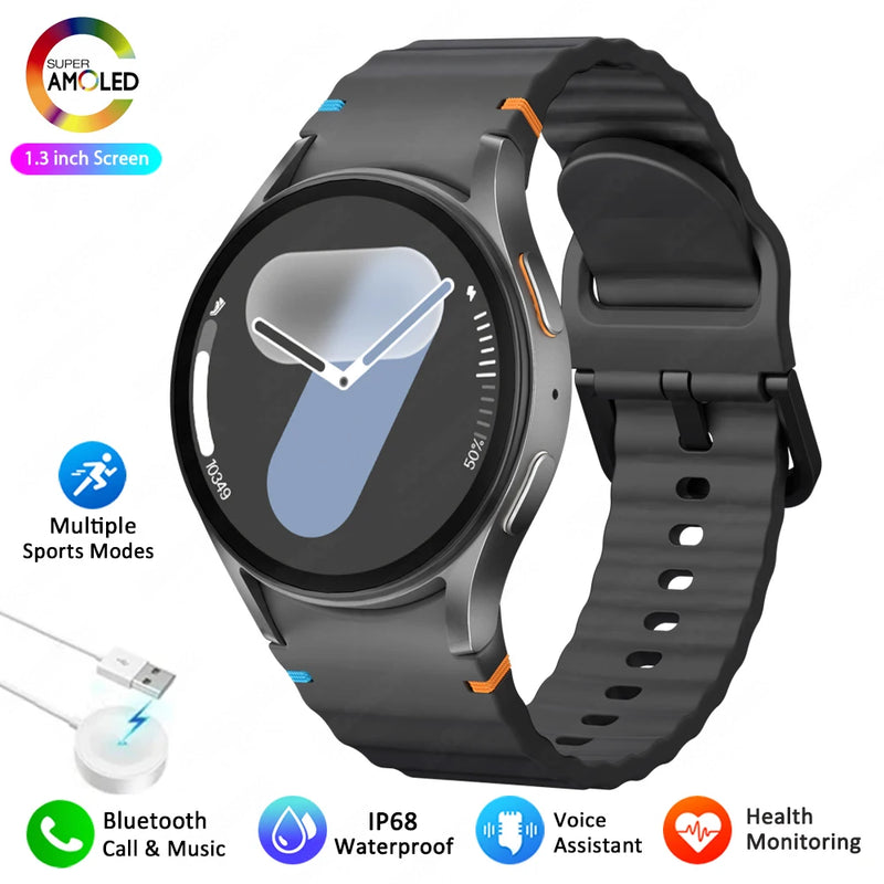 Montre connectée Galaxy Watch 7 – Écran AMOLED HD, boussole, fréquence cardiaque, appels Bluetooth, étanche 