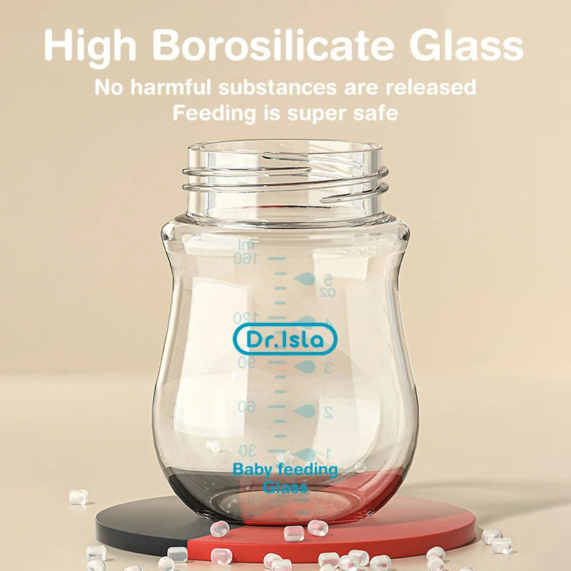 Biberon en verre anti-colique pour nouveau-nés – 90 ml ou 160 ml | Sans BPA