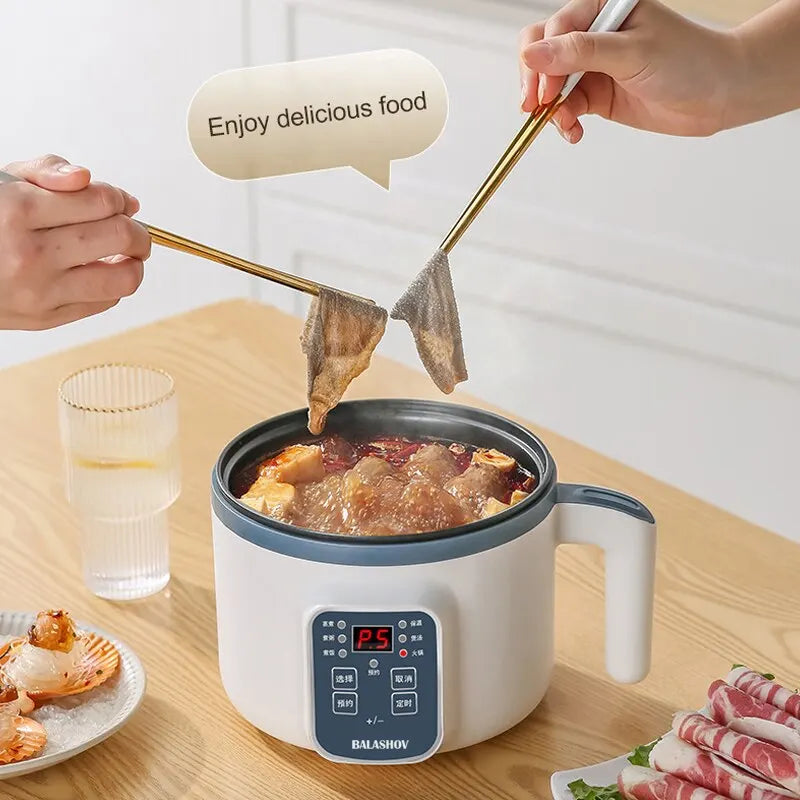 Mini Electric Rice Cooker 600W 220V – Compact, Multifunctional and Easy to Clean